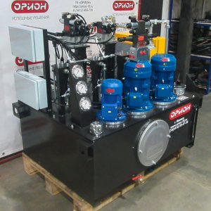 Гидростанция с маслоохладителе с тремя насосными агрегатами